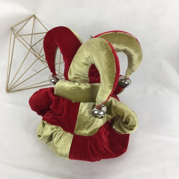 Jolly Green & Red Velvet Holiday Elf - Picture 3 of 7